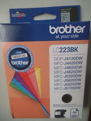 Brother LC223BK Tintenpatrone schwarz, DCP J4120DW MFC J4620DW Original !