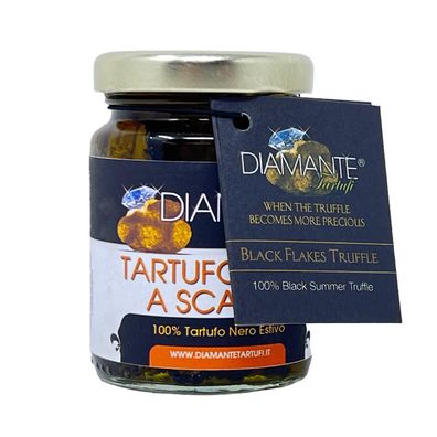 Diamante Tartufi italienischer schwarzer Trüffel Flocken im nativen Olivenöl