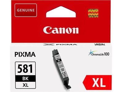 CANON CLI-581XL BK Pixma TS8150 TS9150 TS6150 TR7550 TR8550 Original No. 581XL