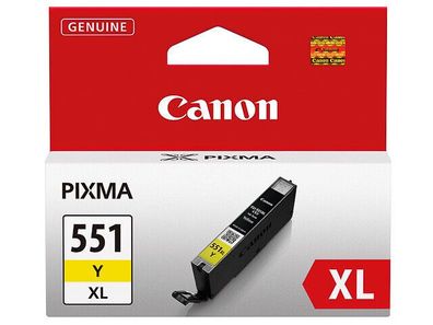 CANON CLI-551 YXL, PIXMA IP7250 MX925 MG6350, gelb 11ml Original Neu 551xl !