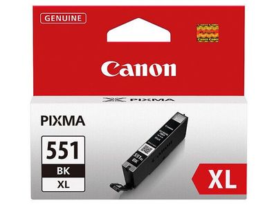 CANON CLI-551-XLBK PIXMA IP7250 MX925 MG6350, (551xl) schwarz 11ml Original !