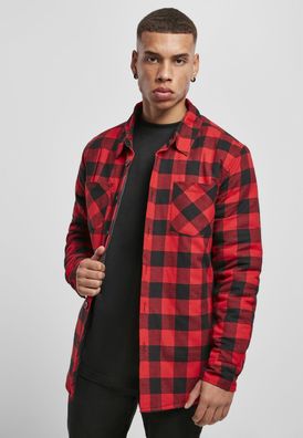 Urban Classics Hemd Padded Check Flannel Shirt Black/ Red