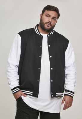Urban Classics College Jacke 2-tone College Sweatjacket Black/ White
