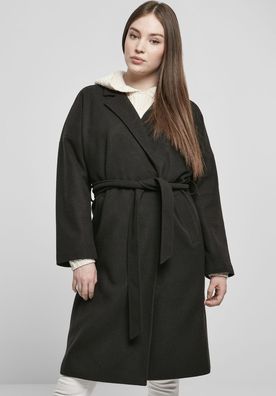 Urban Classics Damen Jacke Ladies Oversized Classic Coat Black
