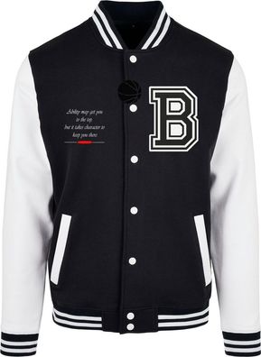 Mister Tee Baller College Jacket Black/ White
