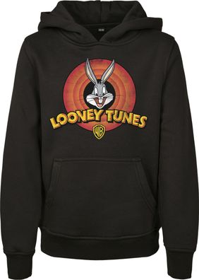 Mister Tee Sweatshirt Kids Looney Tunes Bugs Bunny Logo Hoody Black