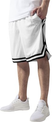Urban Classics Shorts Stripes Mesh Shorts White/ Black/ White