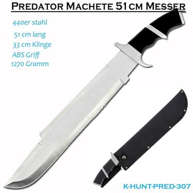Jagdmesser Predator 440 Stahl Machete Outdoormesser 51cm + Nylonetui 1270 g / DHL