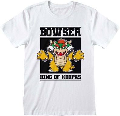Nintendo Super Mario - Bowser King Of Koopas T-Shirt White