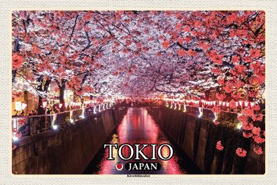 Top-Schild m. Kordel, versch. Größen, TOKIO, Japan, Kirschblüte, neu & ovp -2-