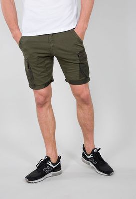 Alpha Industries Camo Pocket Short Shorts / Hose Dark Olive