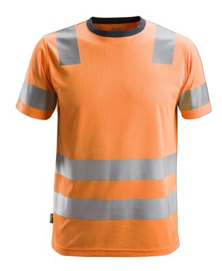 Snickers AllroundWork Hi-Vis T-Shirt, Kl. 2, EN 20471 High-Vis Orange