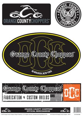 OCC Orange County Choppers Sticker Set B A4 Sheet