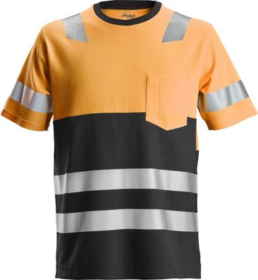 Snickers Workwear AllroundWork High-Vis T-Shirt Hi-Vis Orange/ Schwarz
