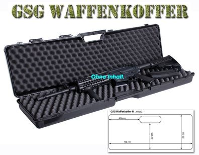 GSG Koffer für Gewehre und Kurzwaffen Transport & Lagerung Innen Mass 92 x 23 cm