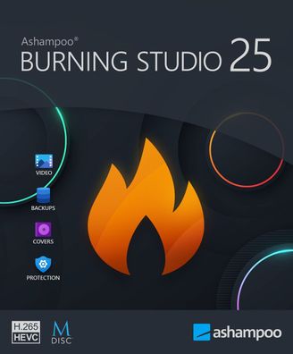 Ashampoo Burning Studio 25 - Brennprogramm für CD und DVD - PC Downloadversion