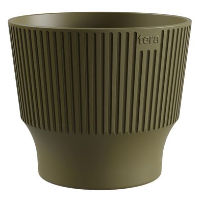 TeraPlast™ Pflanzgefäße MINI Clover olivgrün 18 cm - Kunststoff