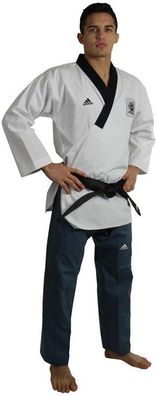 adidas Poomsae Taekwondoanzug Männer Weiß/ dunkel Blau