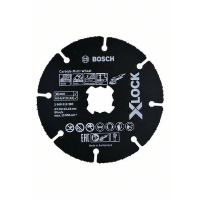 Bosch
Ø 115 mm X-LOCK Trennscheibe Carbide Multi Wheel