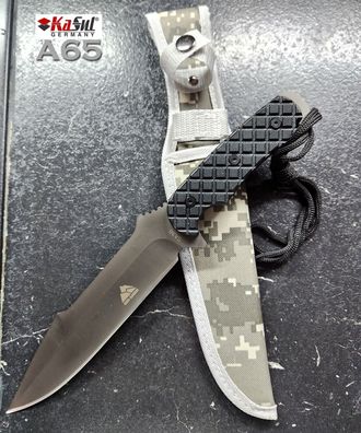 KaSul®| Messer SA30 Digital Grüne Farbe Jagdmesser Bowie Knife incl. Köcher 31cm