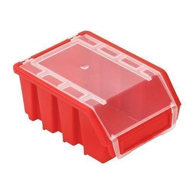 Lagerboxen Stapelboxen Sichtlagerkasten Box Ergobox 2+ Rot 155x117x75