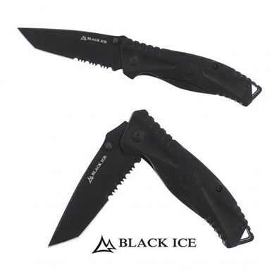BLACK ICE One 8649 | Messer Taschenmesser Tanto Klinge Fangriemen Gürtelclip NEU