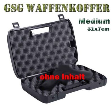 GSG Koffer Small Schwarz | Waffen Koffer |Innere Abmessung 22,5 x 14,5 cm