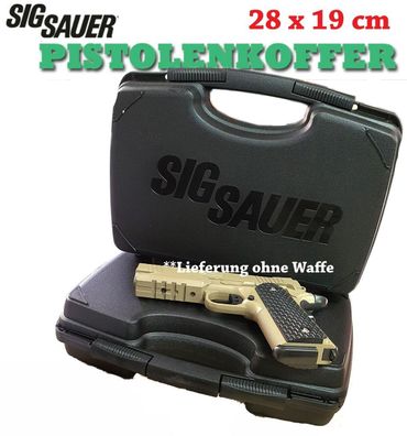 Sig Sauer Pistolenkoffer Waffenkoffer M Kunststoff Innen ca. 28 x 19 cm -Stabil