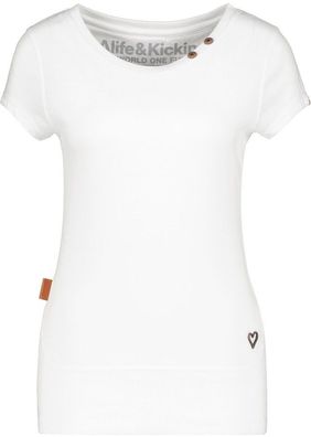 Alife & Kickin Damen T-Shirt CocoAK A Shirt White