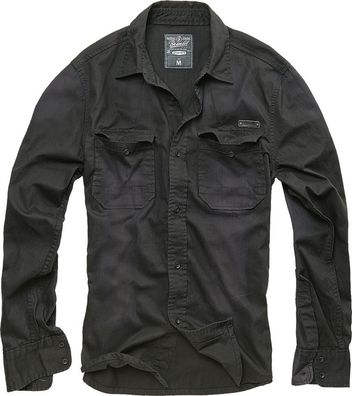 Brandit Hemd Denimshirt Hardee in Black