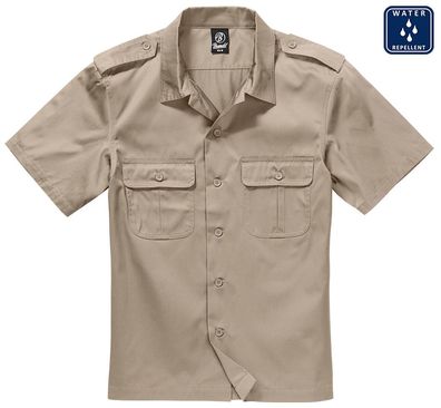 Brandit Hemd US Shirt 1/2 Arm in Beige