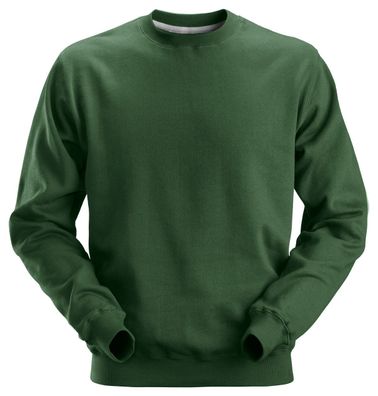 Snickers Klassisches Sweatshirt Baumwolle Waldgrün