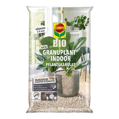 COMPO BIO Granuplant® Indoor Pflanzgranulat, 6 Liter
