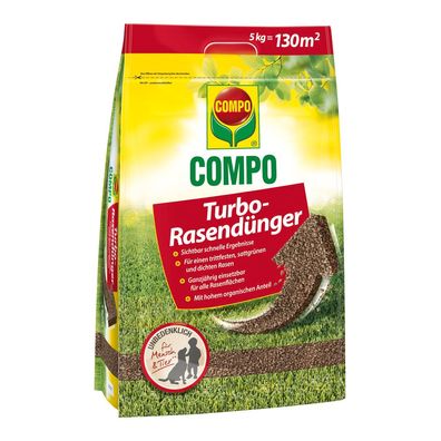 COMPO Turbo-Rasendünger, 5 kg