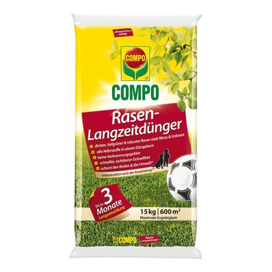COMPO Rasen-Langzeitdünger, 15 kg