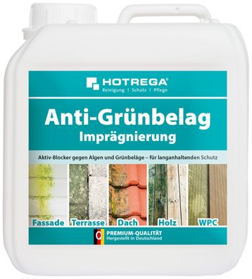 Hotrega® Anti-Grünbelag Imprägnierung, 2 Liter Kanister