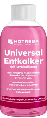 Hotrega® Universal-Entkalker mit Farbindikator, 500 ml Flasche (Konzentrat)