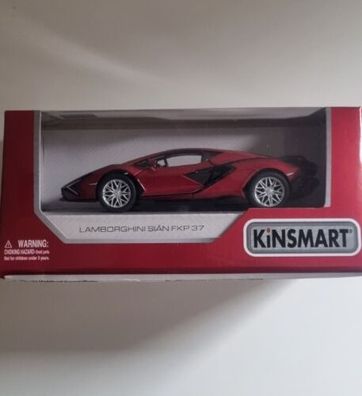 Lamborghini Sian FKP 37 Maßstab 1:40 Kinsmart Metall-Kunststoff Mit...