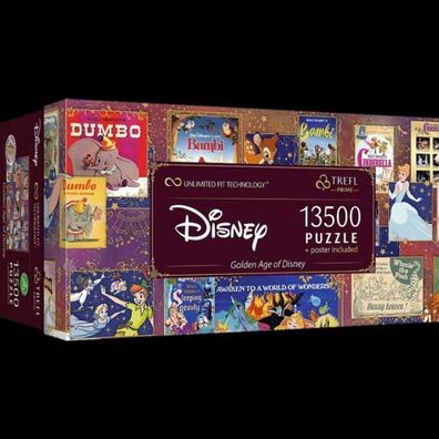 Puzzle Trefl UFT Prime Disney 13500 Teile Golden Age of Disney 81026