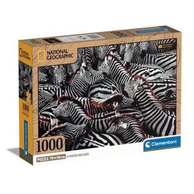 Puzzle Clementoni 1000 Teile Zebra National Geographic Edition