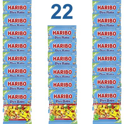 HARIBO Pico-Balla - 22 x 160g Beutel = 3,52 KG HARIBO Vergnügen