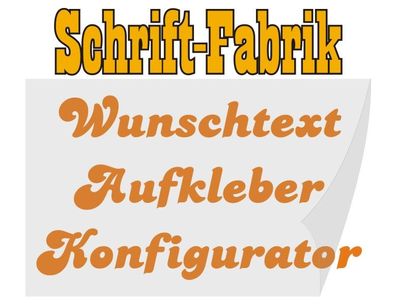 Folienplott Schriftzug Aufkleber Auto Autoaufkleber Wunschtext selbst gestalten