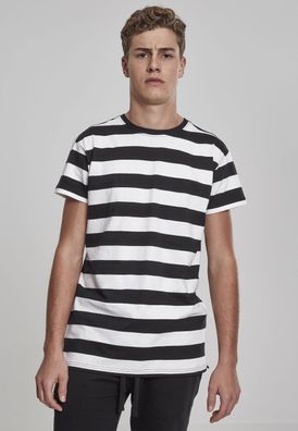 Urban Classics T-Shirt Block Stripe Tee Black/ White