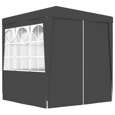 vidaXL Profi-Partyzelt mit Seitenwänden 2×2m Anthrazit 90 g/ m²