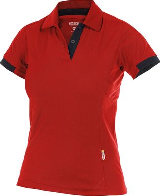 Dassy Poloshirt für Damen Traxion Women PES44 Rot/ Schwarz