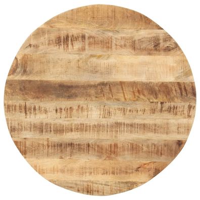 vidaXL Tischplatte Massivholz Mango Rund 15-16 mm 80 cm