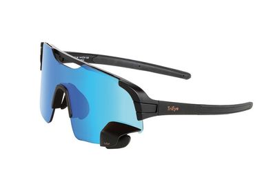 Sportbrille TriEye View Air Revo Gr. S, Rahmen sw, Gläser blau, Kat.3