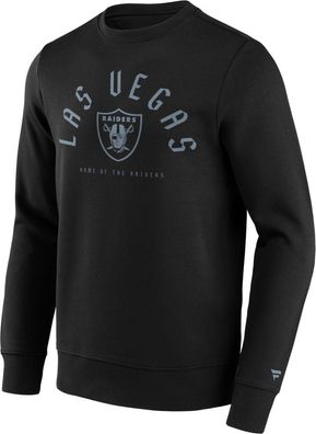 Las Vegas Raiders College Stamp Crew Sweatshirt American Football NFL Schwarz