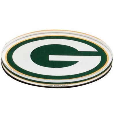 Green Bay Packers Premium Acryl Magnet Logo American Football Grün/ Weiß