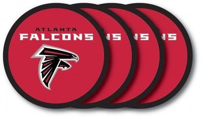 Atlanta Falcons Vinyl-Untersetzer-Set 4 Stk. American Football Rot